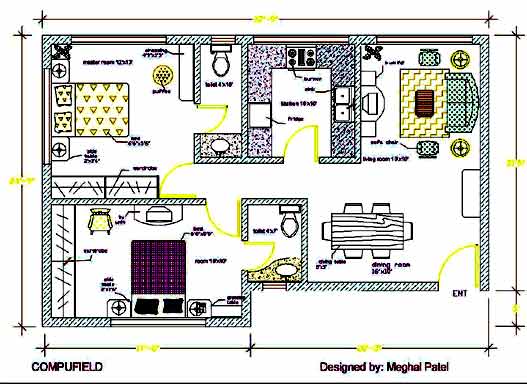 Interior Design using AutoCAD